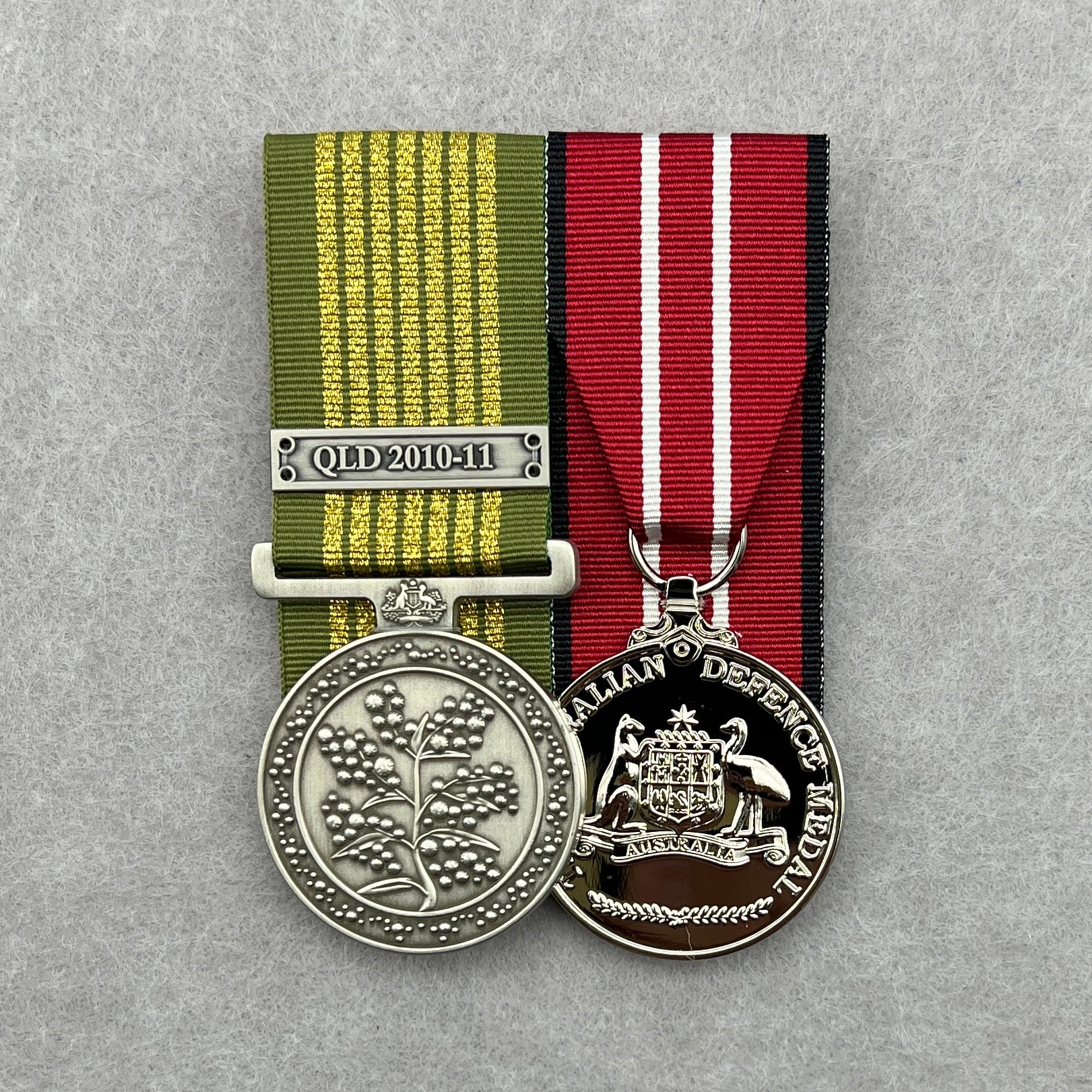 National Emergency Medal / Australian Defence Medal Duo - Foxhole Medals