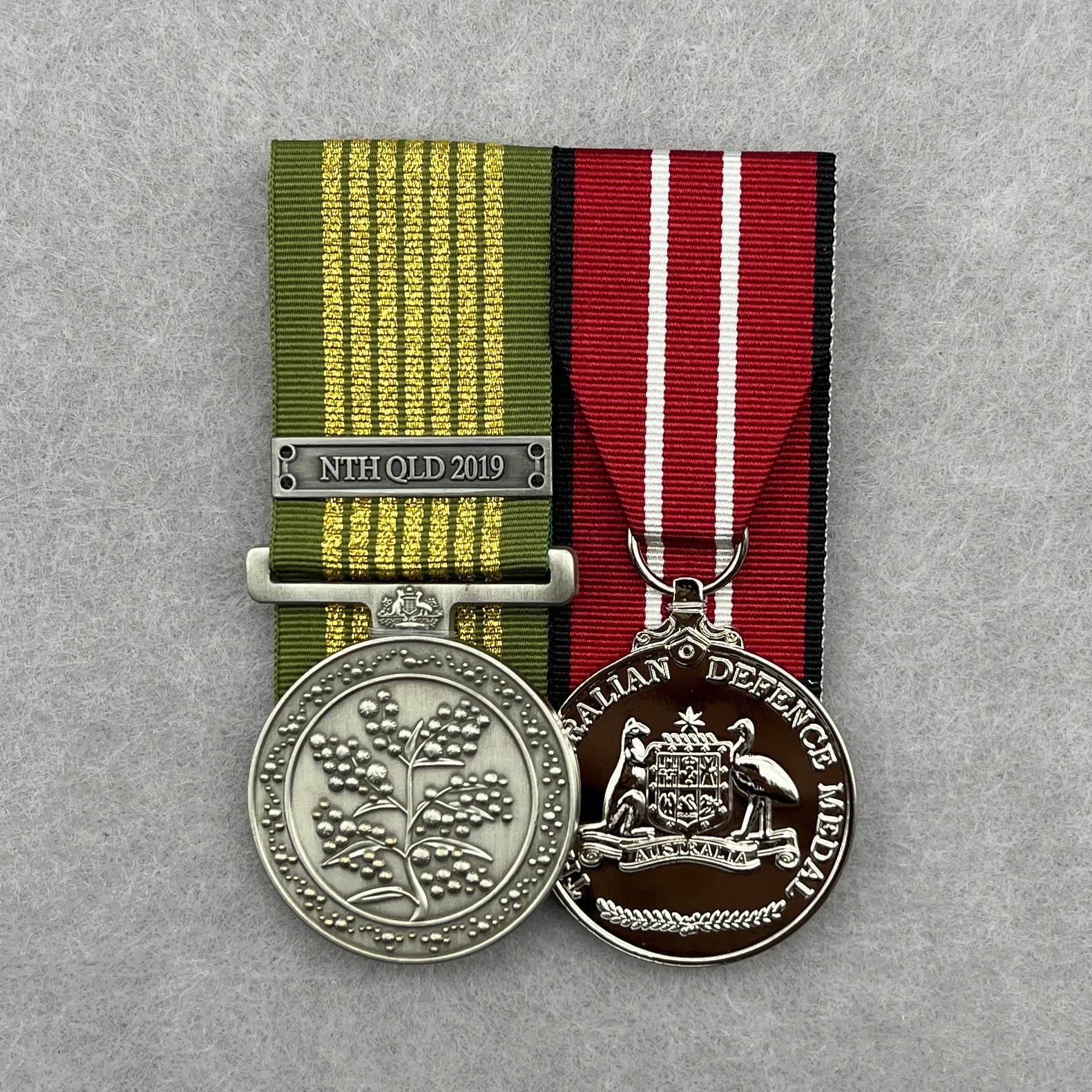 National Emergency Medal / Australian Defence Medal Duo - Foxhole Medals