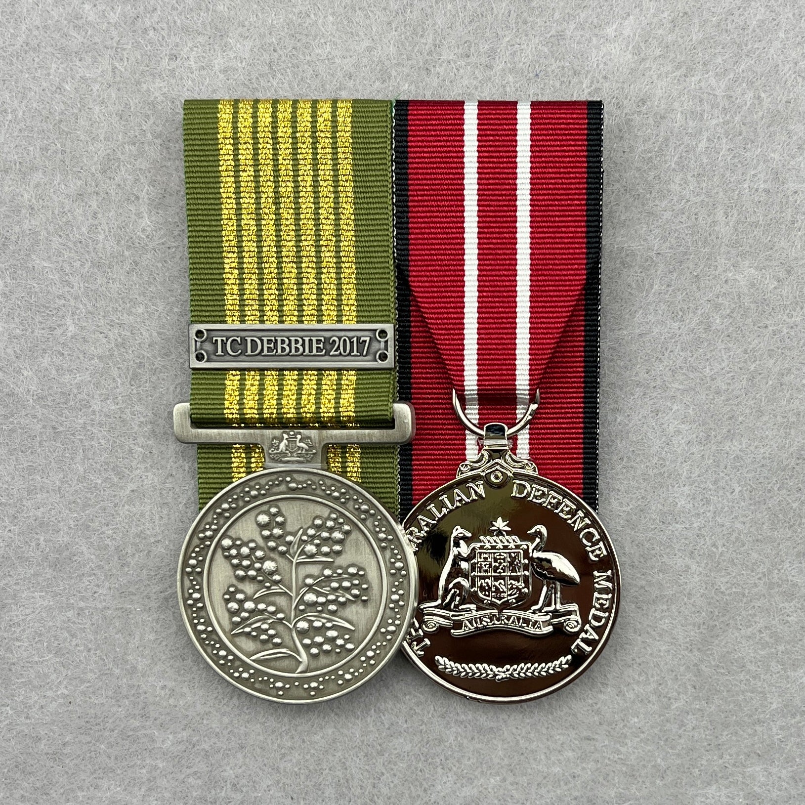 National Emergency Medal / Australian Defence Medal Duo - Foxhole Medals