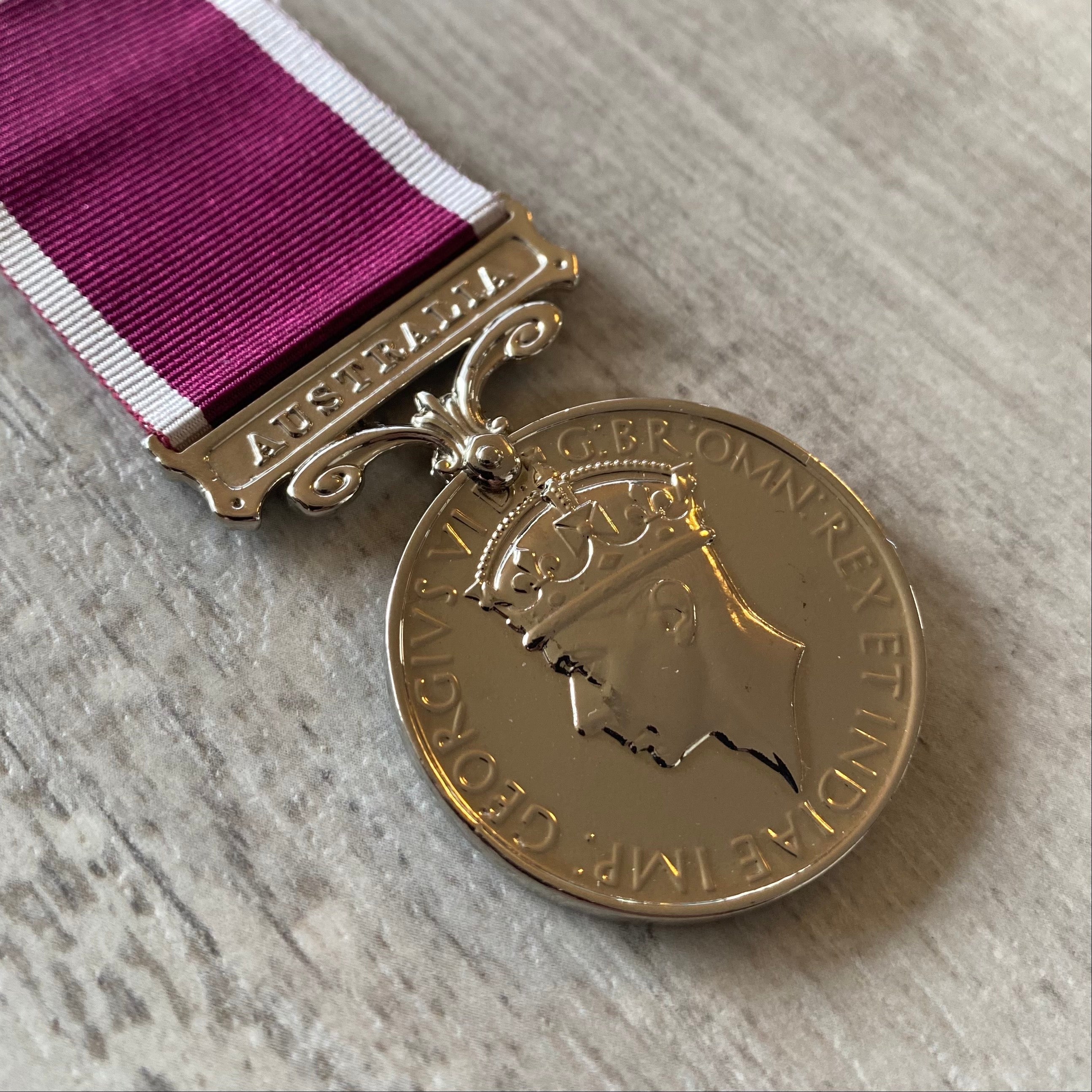 Army Long Service & Good Conduct Medal - GVI - Foxhole Medals