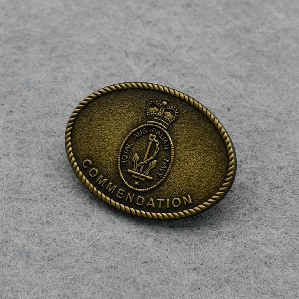 Royal Australian Navy (Level 3 - Gold) Commendation Badge - Foxhole Medals