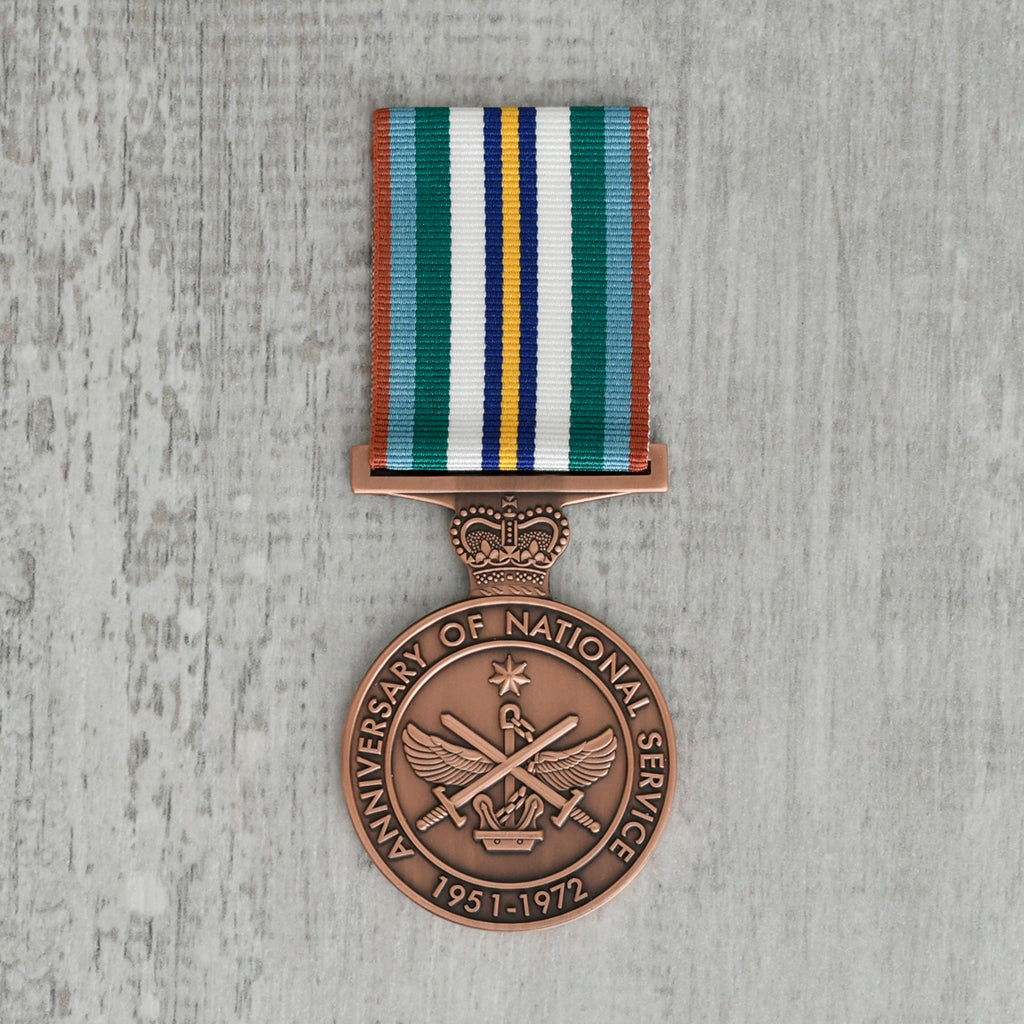 Anniversary of National Service Medal 1951-1972 - Foxhole Medals