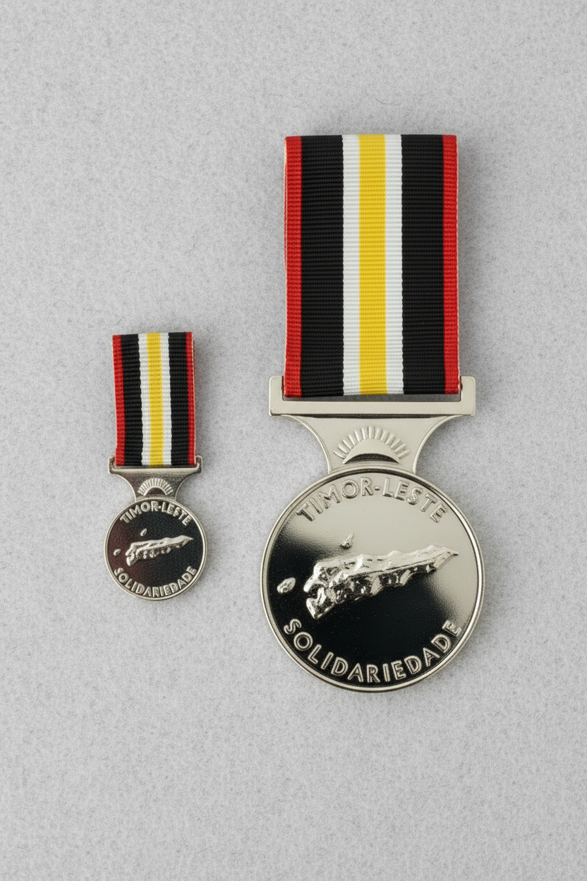 PRE-ORDER | TLSM SET | Timor Leste Solidarity Medal Presentation Set - Original Quality - Foxhole Medals