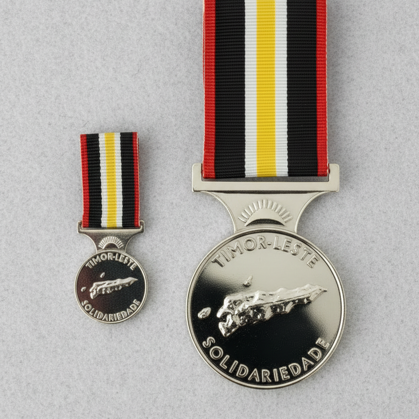 PRE-ORDER | TLSM SET | Timor Leste Solidarity Medal Presentation Set - Original Quality - Foxhole Medals