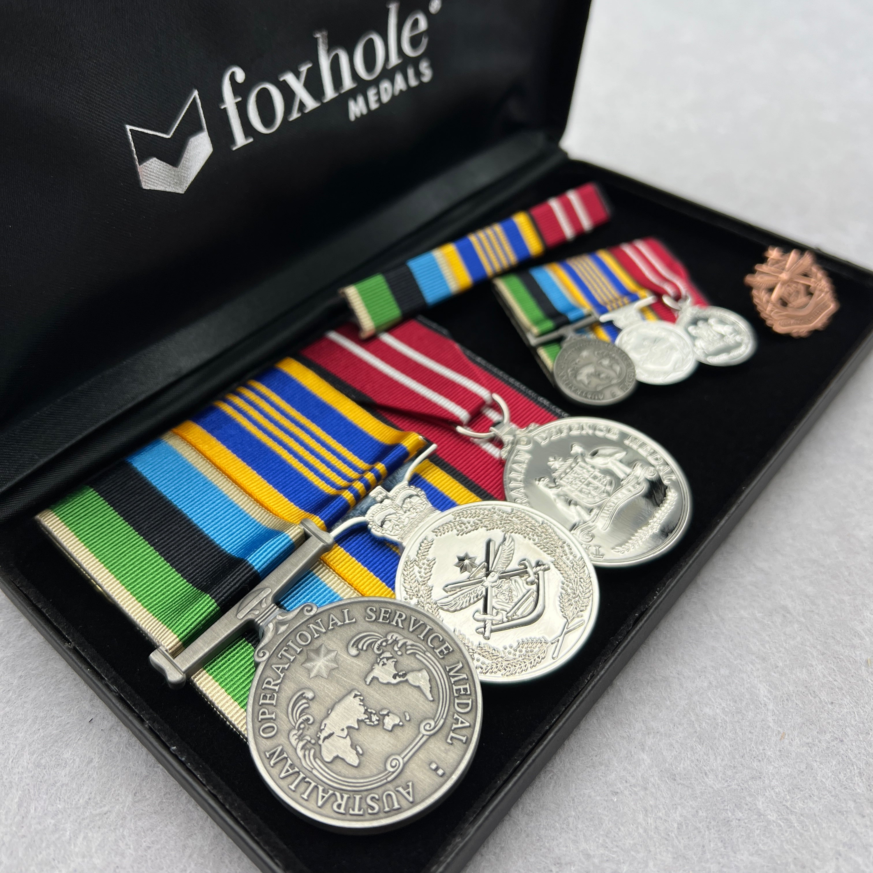 OSM - GME / Long Service Trio - Foxhole Medals