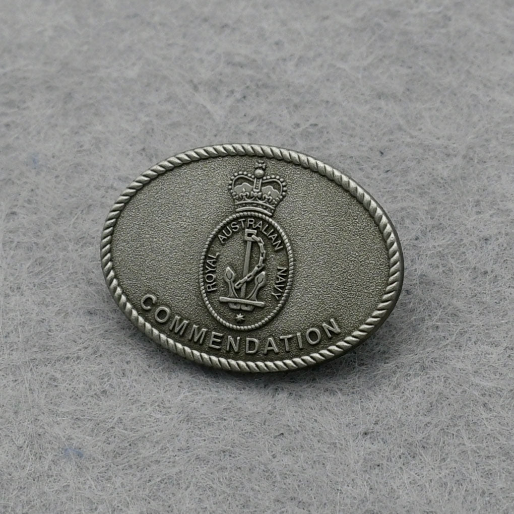 Royal Australian Navy (Level 2 - Silver) Commendation Badge - Foxhole Medals