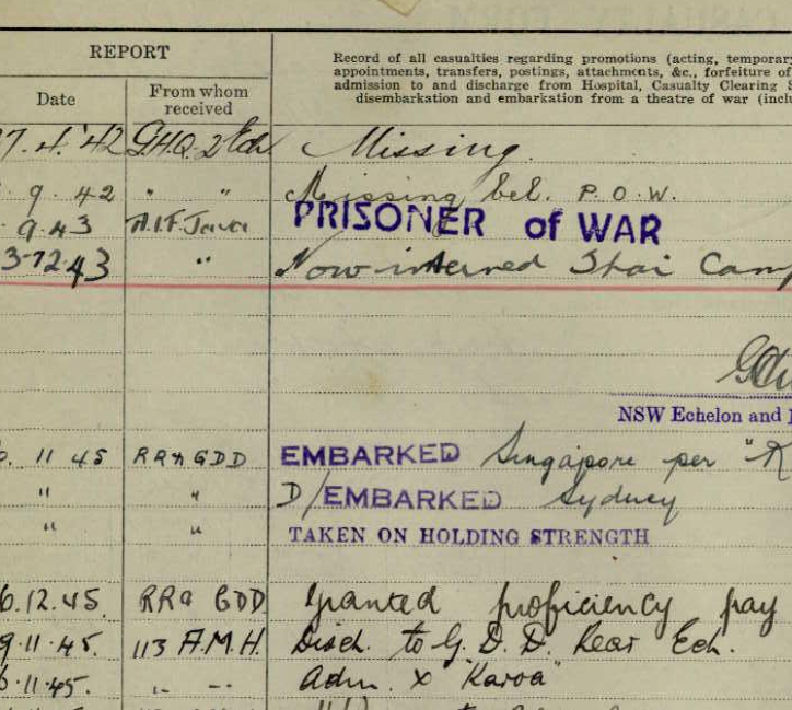Australian Prisoner of War Medal - Foxhole Medals