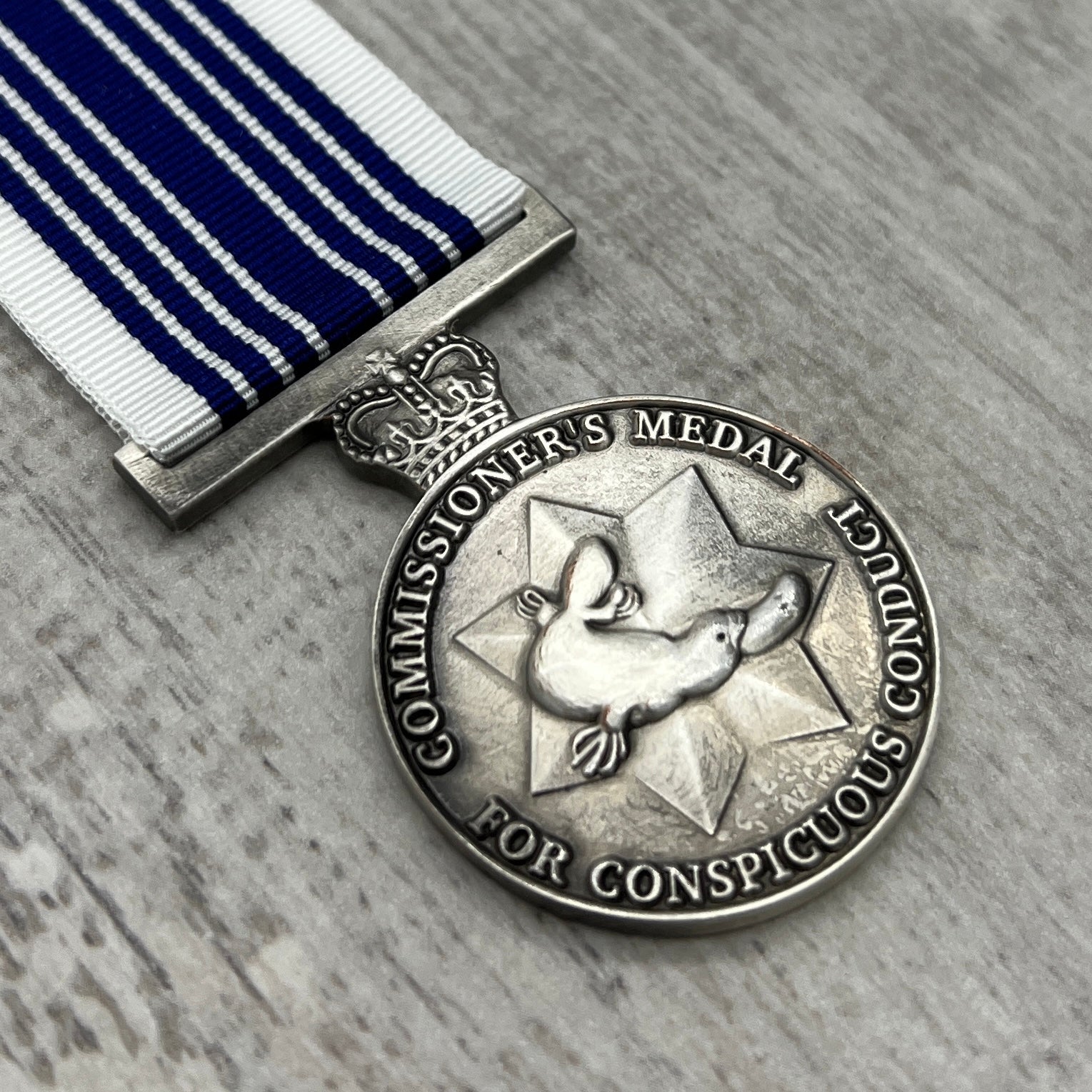 Australian Federal Police - Commissioner's Medal Conspicuous Conduct - Foxhole Medals