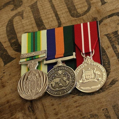 ASM / OSM Border Protection / Service Trio-Popular Medal Groups-Foxhole Medals