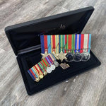 Cased WW2 Africa / Pacific / Defence Service Group - Foxhole Medals