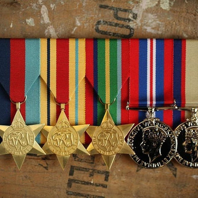 WW2 Africa / Pacific Service Group-Popular Medal Groups-Foxhole Medals